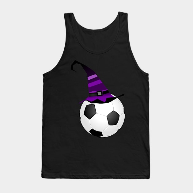 Halloween Witch Hat Soccer Tank Top by Merchweaver